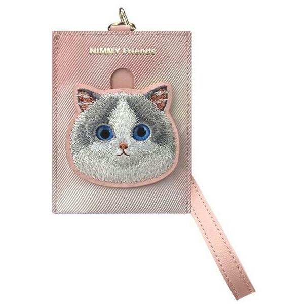 NIMMY portfel na karty BIG EYED PET 2.0 Cat różowy