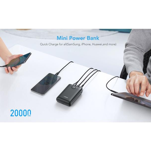 Powerbank Veger S20 (W2053) PD QC3.0 2A 22,5W 20000 mAh czarny 0INT