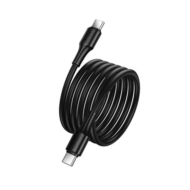 Kabel USB C do USB C Hoco 3A 60W 1 m X120 czarny