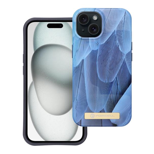 Etui na iPhone 15 Forcell F-Protect Mirage zgodny z MagSafe blue bird