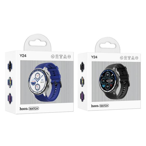 Smartwatch Hoco 1,43" AMOLED IP67 z funkcją rozmowy Y24 czarny