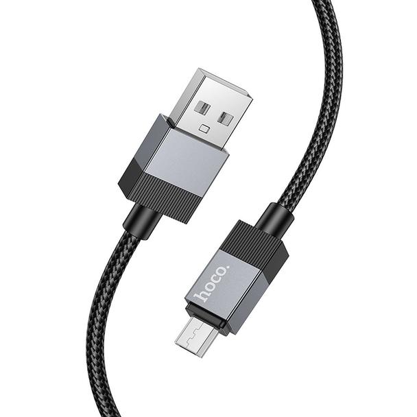 Kabel USB A do Micro USB Hoco 2,4A 1 m X110 czarny