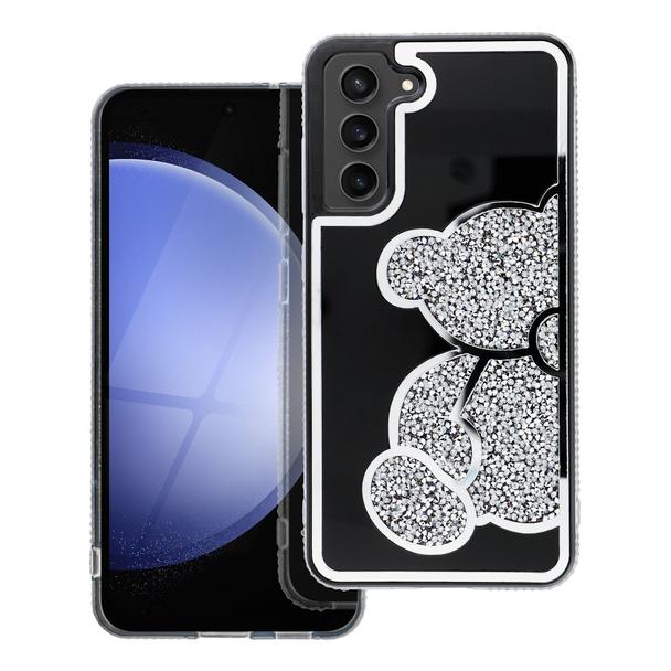 Etui na Samsung S25 FE / S26 FE Teddy Bear srebrne