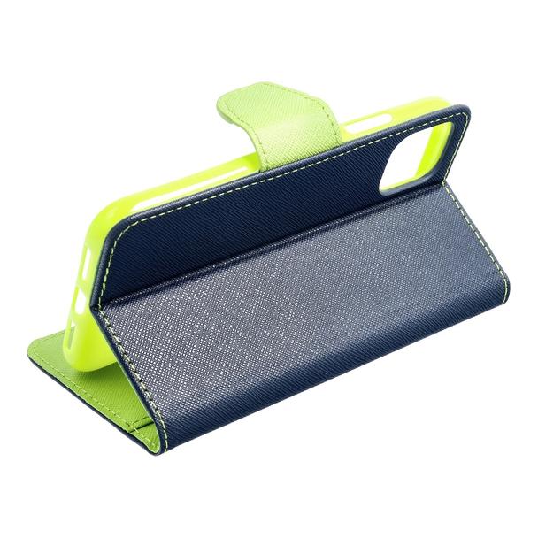 Kabura FANCY Book do  SAMSUNG A32 5G granatowo limonkowy