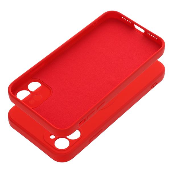 Futerał do iPhone 11 Silicone Mag Cover zgodny z MagSafe czerwony