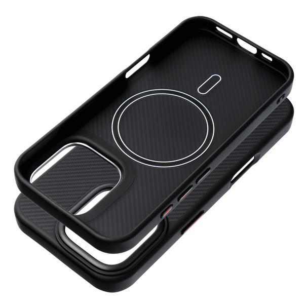 Etui na iPhone 16 Carbon Elite Mag Cover zgodny z MagSafe czarny