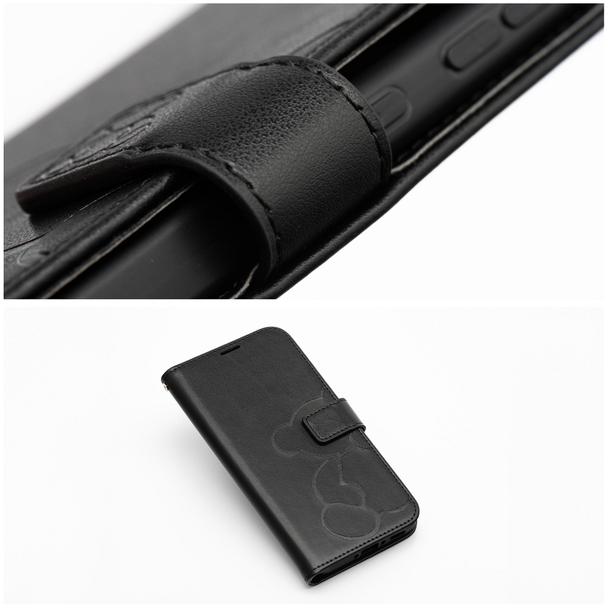 Etui z klapką na Samsung A56 5G Mezzo Book teddy bear czarne
