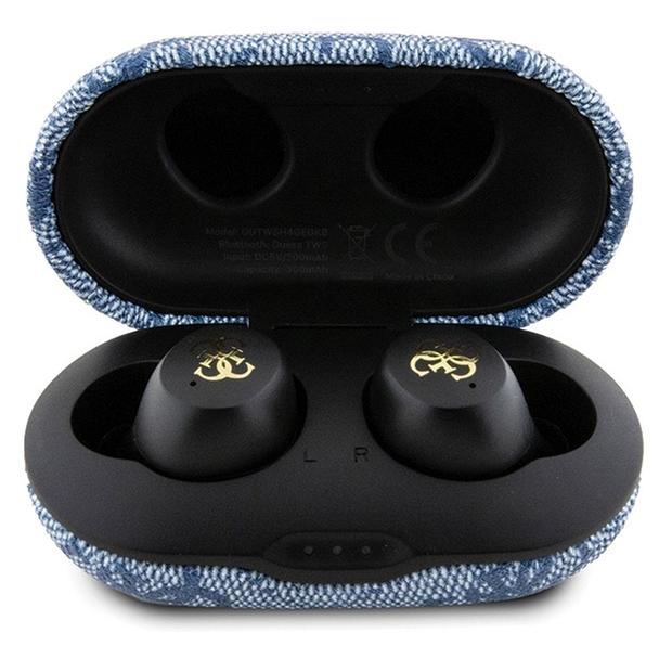 GUESS słuchawki bezprzewodowe bluetooth TWS ENC GUTWSP4EGB (4G Metal) niebieskie