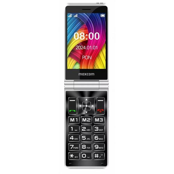 MAXCOM telefon dla seniora z klapką MM835 czerwony