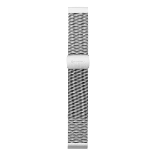 Pasek do Samsung Galaxy Watch Forcell F-Design FS11 magnetyczny stal 22 mm srebrny
