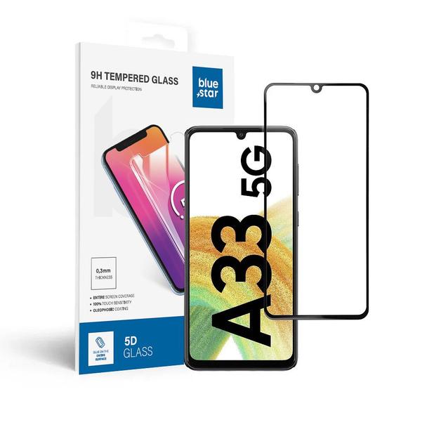 Szkło hartowane 5D do Samsung A33 5G (full glue / case friendly) Blue Star czarne