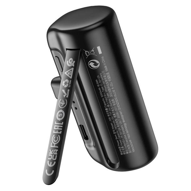 Powerbank Hoco 5000 mAh 2A z wbudowanym złączem Lightning J106 czarny