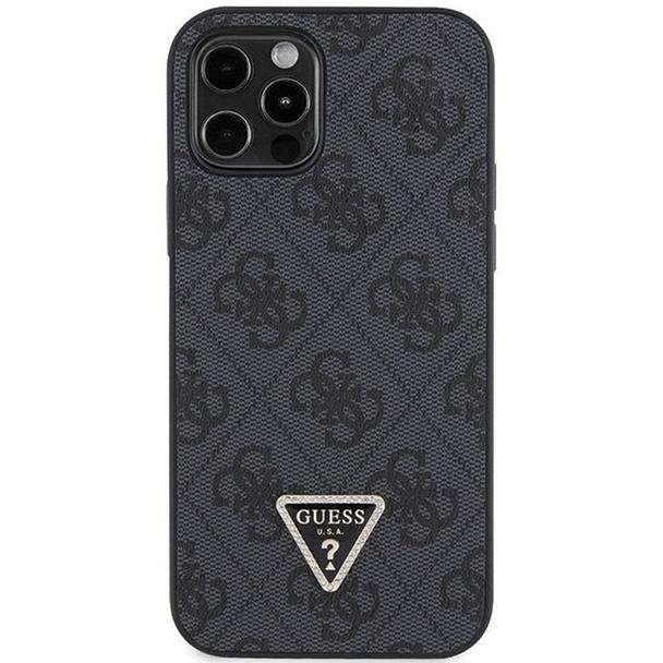 GUESS futerał do IPHONE 12 / 12 Pro GUHCP12MP4TDSCPK (Metal Logo Starss Crossbody) czarny