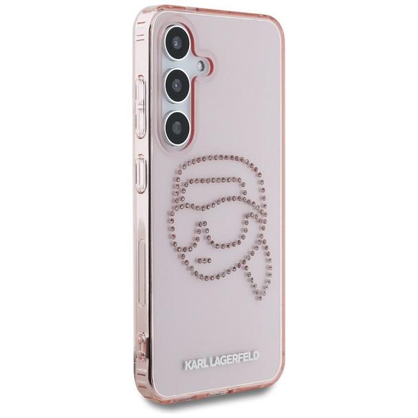 KARL LAGERFELD futerał do SAMSUNG S25 KLHCS25SHKHDCELP (IML Rhinestones K Head) różowy