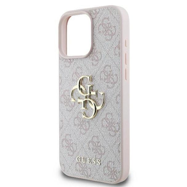 GUESS futerał do IPHONE 16 Pro Max GUHCP16X4GMGPI (4G PU Big Logo) różowy
