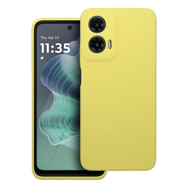Futerał do Motorola G35 5G Silicone 2mm żółty