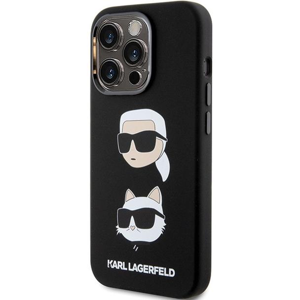 KARL LAGERFELD futerał do IPHONE 15 Pro KLHCP15LSDHKCNK (Silicone KC) czarny