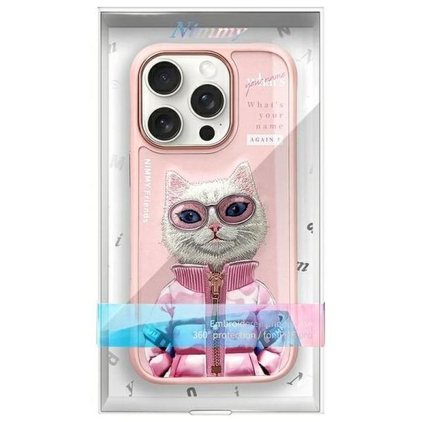 NIMMY futerał COOL&CUTE 2.0 Cat do IPHONE 16 Pro Max różowy