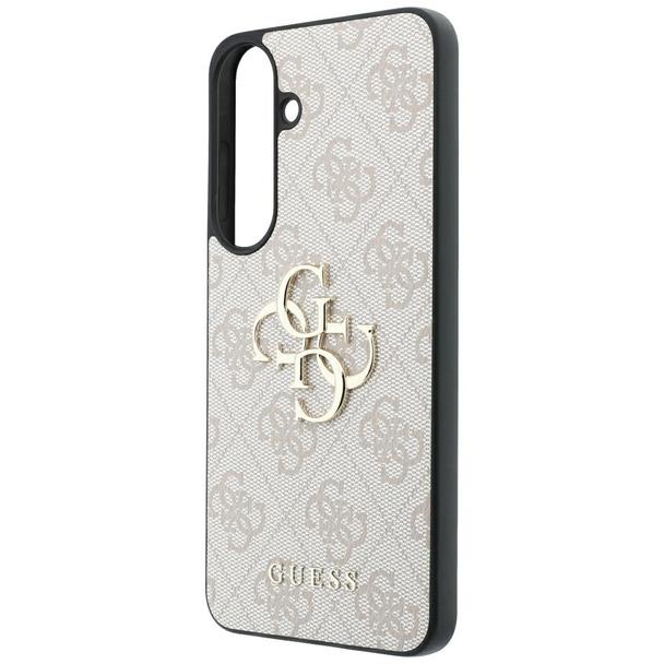 GUESS futerał do SAMSUNG S26 FE (Leather 4G Metal Logo) różowy