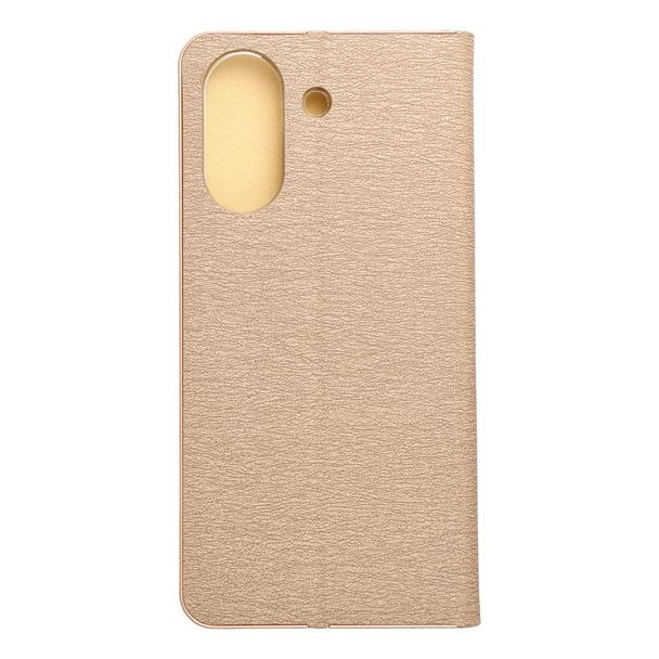 Etui z klapką na Xiaomi Redmi 13C / POCO C65 Luna Book Gold złote