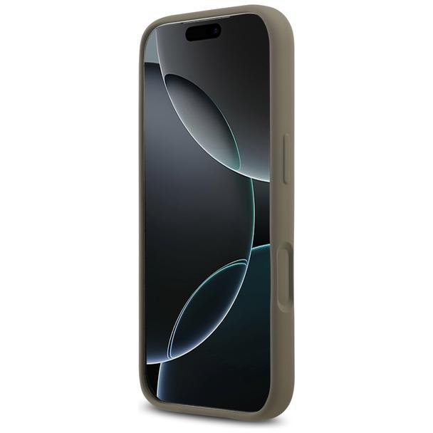 GUESS futerał do IPHONE 17 Pro GUHCP17LSC4GSMW (Silicone W/ Big 4G Script) brązowy