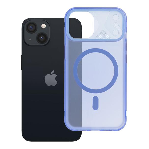 Etui na iPhone 13 Aurora zgodne z MagSafe niebieskie