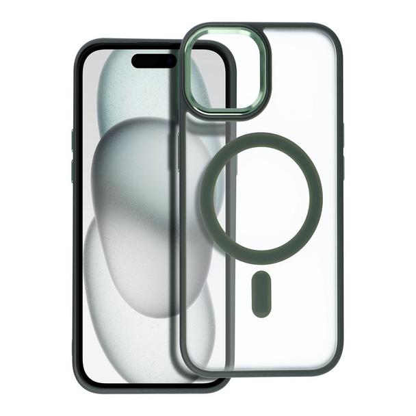 Futerał MATTE MAG COVER kompatybilny z MagSafe do IPHONE 15 zielony