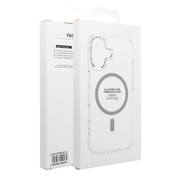 Etui na Samsung A07 / A08 Frame Clear Hybrid Mag Cover zgodny z MagSafe transparentne