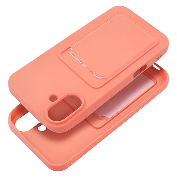 Futerał do iPhone 16 PLUS Card Case różowy