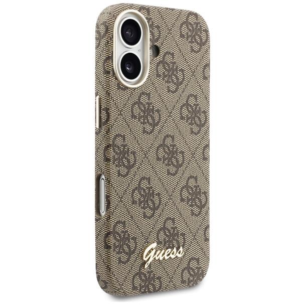 GUESS futerał do IPHONE 17 kompatybilny z MagSafe GUHMP17S5P4FWMSW (PU FW 4G Script) brązowy