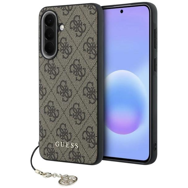 GUESS futerał do SAMSUNG Galaxy A57 GUHCSA57GF4GBR (PU 4G Classic Logo with Charm) brązowy