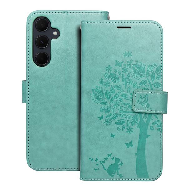 Etui z klapką na Samsung A35 5G Mezzo Book drzewo zielone