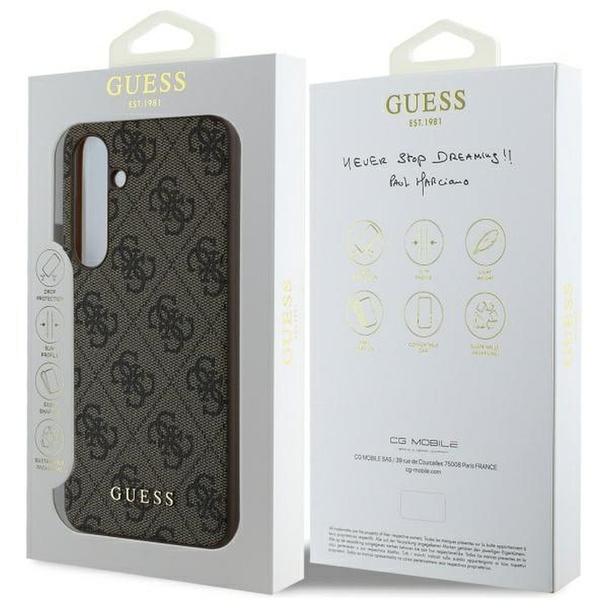 GUESS futerał do SAMSUNG S24 FE GUHCS24FEGF4GBR (HC PU 4G Charm) brązowy