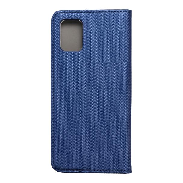 Etui z klapką na Samsung A51 Smart Case Book granatowe