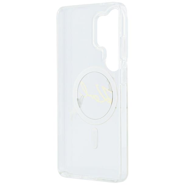 KARL LAGERFELD futerał do SAMSUNG S26 Ultra KLHMS26L5HKSCAH (Magnetic IML KC Script) transparentny