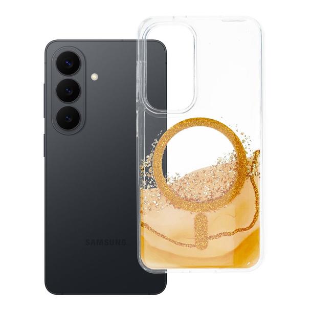 Etui na Samsung S24 / S25 Golden zgodne z MagSafe złote