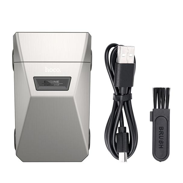 Maszynka do golenia Hoco z podwójnymi ostrzami IPX7 HP31 srebrna
