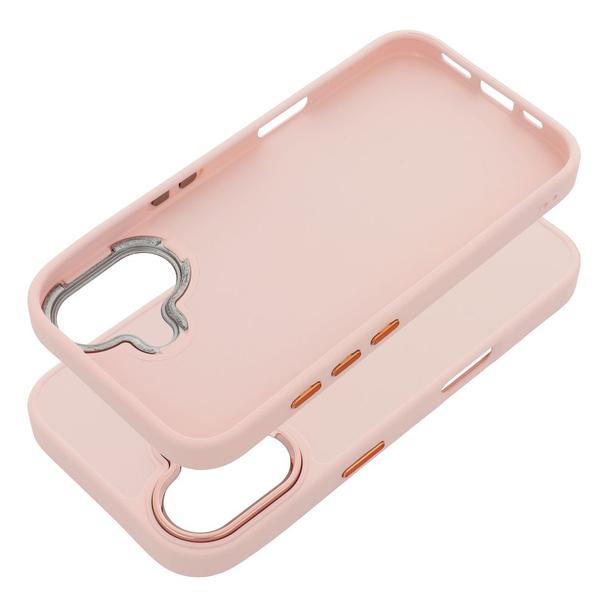 Futerał do iPhone 16 Frame pudrowy róż