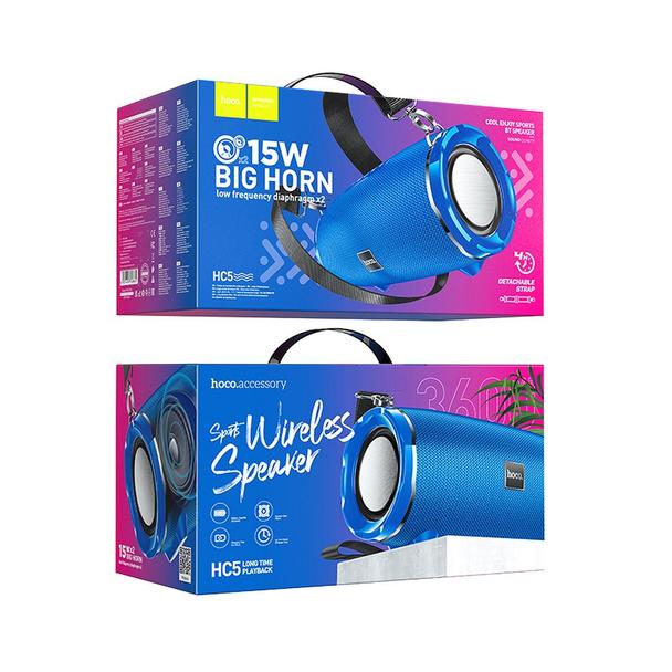 Głośnik bezprzewodowy 2 x 15W 4h Hoco HC5 niebieski