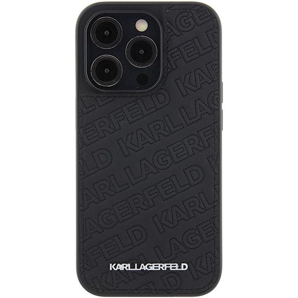 KARL LAGERFELD futerał do IPHONE 15 Pro Max KLHCP15XPQKPMK (Quilted Pattern) czarny