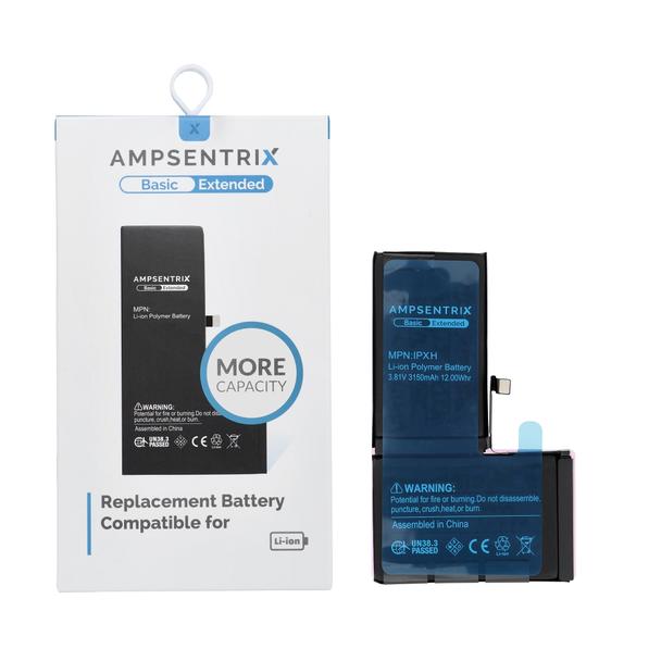 AmpSentrix Basic bateria do iPhone X (zwiększona pojemność 3150 mAh)