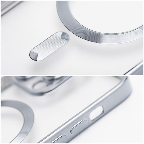 Etui na iPhone 18 Pro / 17 Pro Electro Mag Cover zgodne z MagSafe srebrne