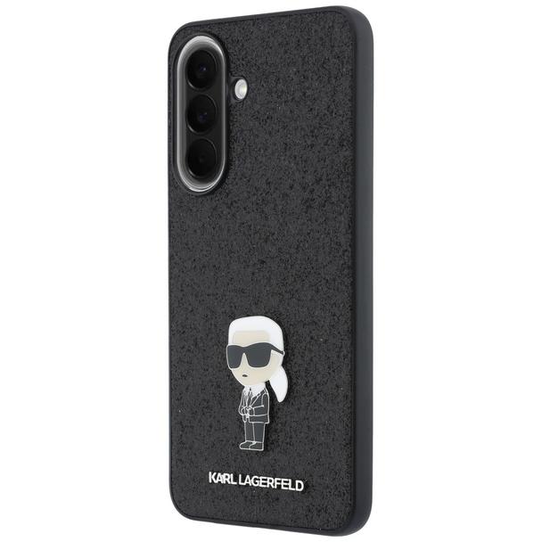 KARL LAGERFELD futerał do SAMSUNG A57 KLHCSA57GKNPSK (Fixed Glitter Ikonik Logo Metal Pin) czarny