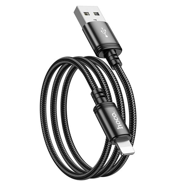 Kabel USB A do Lightning Hoco 2,4A 1 m X89 czarny