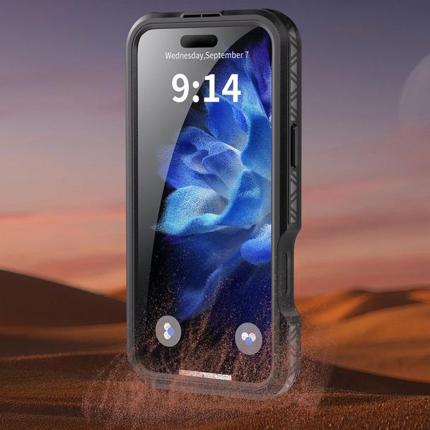 Futerał do iPhone 16 PLUS Shellbox GT wodoodporny zgodny z MagSafe czarny