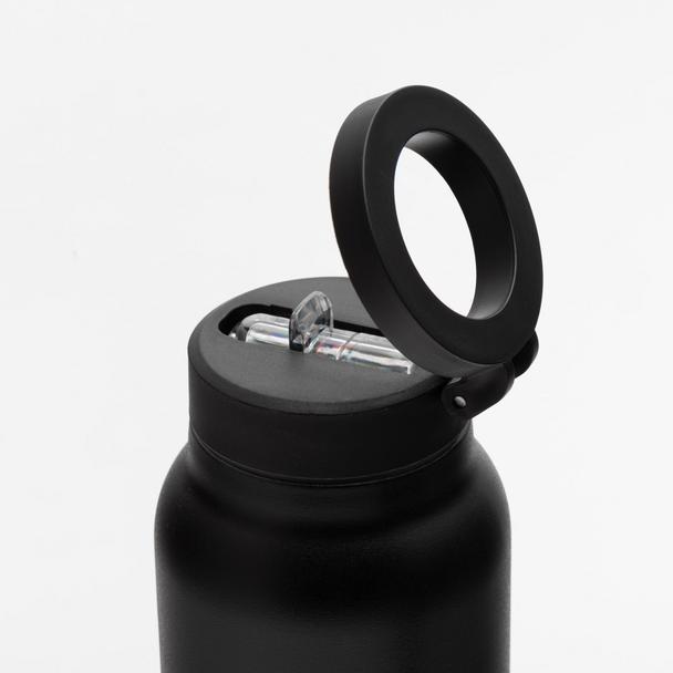 Butelka / bidon na wodę metal z uchwytem kompatybilnym z Magsafe 950ml czarny