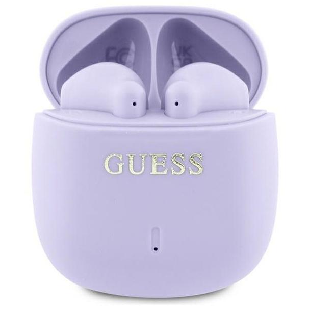 GUESS słuchawki bezprzewodowe bluetooth TWS GUTWSJ14ESGU (Printed Classic Logo) fioletowe