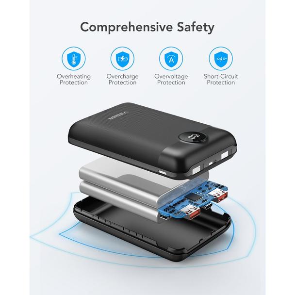 Powerbank Veger S20 (W2053) PD QC3.0 2A 22,5W 20000 mAh czarny 0INT