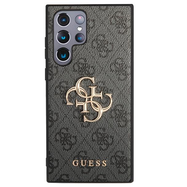 GUESS futerał do SAMSUNG S24 Ultra GUHCS24L4GMGGR (Leather 4G Metal Logo) czarny