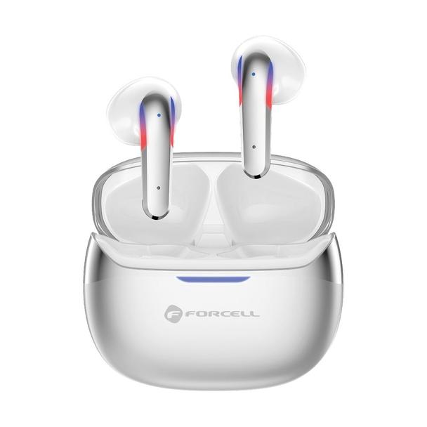 Słuchawki bezprzewodowe douszne TWS Forcell F-Audio Pulse Air ENC srebrny 0INT